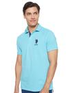Camisa Polo Masculina Slim Fit U.S. Polo Assn. Azul Horizon M