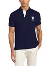 Camisa Polo Masculina U.S. Polo Assn. Clássica Slim Azul Marinho XL