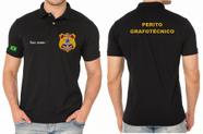 Camisa Polo Masculino PERITO GRAFOTÉCNICO Bordado - Tecido de Malha Piquet Camisa Polo Masculino PERITO GRAFOTÉCNICO Bordado - Tecido de Malha Piquet