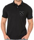Camisa Polo Masculino Peugeot com Brasão Bordado - Tecido Piquet