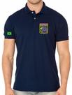 Camisa Polo Masculino Reservista Juramento FAB Bordado - Tecido Piquet 50% Algodão 50% Poliéster