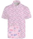 Camisa polo MDLBNSI Dad Funny Golf para homens rosa tamanho M Camisa polo MDLBNSI Dad Funny Golf para homens rosa tamanho M