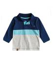 Camisa polo menino p azul kamylus