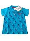 Camisa Polo Mickey Mouse Bebê Menino em Algodão Brandili Camisa Polo Mickey Mouse Bebê Menino em Algodão Brandili