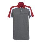Camisa Polo Performance Masculina Sport Audi Cinza/Vermelho