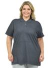 Camisa polo piquet feminina plus size fenomenal