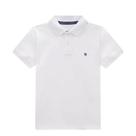 Camisa polo piquet infantil com elastano branco luc.boo Camisa polo piquet infantil com elastano branco luc.boo