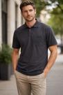 Camisa Polo Piquet Masculina Básica Preta Tamanho:XGGCor:PretoGenero:Masculino