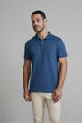 Camisa Polo Piquet Premium Slim Fit - Azul Noturno