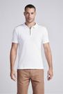 Camisa Polo Piquet Slim Fit - Branco