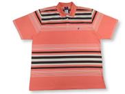 Camisa Polo Plus Size Masculina 1581, com listras Camisa Polo Plus Size Masculina 1581, com listras