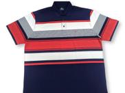 Camisa Polo Plus Size Masculina Manga curta, 2734 c/listras e botões personalizados Camisa Polo Plus Size Masculina Manga curta, 2734 c/listras e botões personalizados