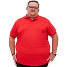 Camisa Polo Plus Size Masculina Piquet Com Gola e Botões G1 ao G5 Alta Qualidade Tecido Respiravel