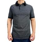 Camisa Polo Preta Jacquard Dawson
