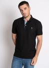 Camisa Polo Preta Lisa Aleatory