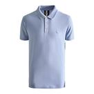 Camisa Polo Reserva Piquet Clássica Algodão Azul Claro