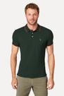 Camisa Polo Reserva Slim Enxuto Friso Único Verde Escuro - Cor Verde escuro - Tamanho S/P