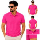 Camisa Polo Rosa Lisa Piquet Para Uniforme Empresa Bordado Camisa Polo Rosa Lisa Piquet Para Uniforme Empresa Bordado