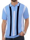 Camisa polo Ryehack Knit de manga curta vintage para homens