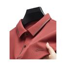 Camisa Polo Slim Fit Masculina Em Tecido Premium Sem Costura, Casual Para Negócios E Golfe