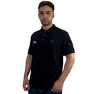 Camisa Polo Texas Farm Original Preta Com Bordado