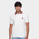Camisa Polo Tommy Hilfiger Herrinbone Detail Masculina Camisa Polo Tommy Hilfiger Herrinbone Detail Masculina
