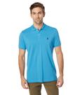 Camisa Polo U.S. Polo Assn. Piquê de Algodão Azul Beacon P