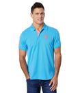 Camisa Polo U.S. Polo Assn. Slim Fit Azul Fin Heather M