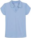 Camisa polo, uniforme escolar feminino Nautica, manga curta, 7 anos, azul claro