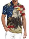 Camisa polo YZMI, 4 de julho, para homens, 250º Dia da Memória