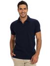 Camisa Polo Zíper Anistia Masculina Básica Algodão com Elastano Marinho