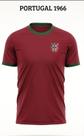 Camisa Portugal 1986 Retro Copa Mundial Licenciado Oficial Torcedor lendária Eusébio Futebol Time Cor:VermelhoTamanho:G