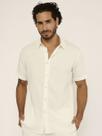 Camisa Praiana Masculina Off White
