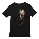 Camisa Pret Estampa Jason Sexta Feira 13 T-shirt Em Halftone