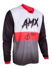 Camisa prime mx 04 cinza / preto / vermelho - AMX