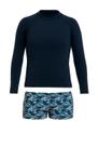Camisa Proteção Solar Uv 50 + Sunga Boxer Infantil Juvenil
