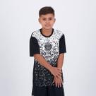 Camisa PSG Draft Infantil Preta e Branca