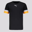Camisa Puma Individualrise Preta e Laranja