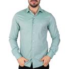 Camisa Ralph Lauren Slim Fit Algodão Monocromática Verde
