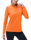 Camisa Rash Guard MAGCOMSEN para mulheres com UPF 50+ Orange XL