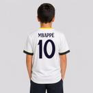 Camisa Real Madrid Coroa Infantil Branca 10 Mbappé