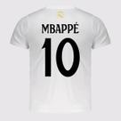 Camisa Real Madrid Soft Juvenil Branca 10 Mbappé