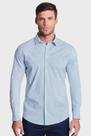 Camisa Reserva Masculina Regular Tricoline Leve Azul Claro - Cor Azul claro - Tamanho M/M