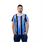 Camisa Retrô Grêmio 1993 Listrada Masculina Polo Oficial Camisa Retrô Grêmio 1993 Listrada Masculina Polo Oficial