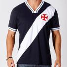 Camisa Retrô Vasco da Gama 1974 Masculina - Preto e Branco Camisa Retrô Vasco da Gama 1974 Masculina - Preto e Branco