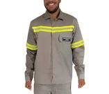 Camisa Risco 2 Nr10 Eletricista Anti Chamas Com Ca E Atpv Cz