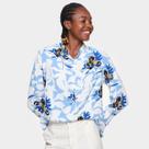 Camisa Road Mel Manga Longa Floral Feminina