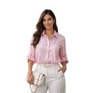 Camisa Rosa Feminina Manga Longa Cor:ROSATamanho:P Camisa Rosa Feminina Manga Longa Cor:ROSATamanho:P