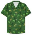Camisa Sangtree Boys havaiana de manga curta floral 2-3T verde