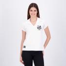 Camisa Santos Retrô 1963 Bi Mundial Feminina Branca
